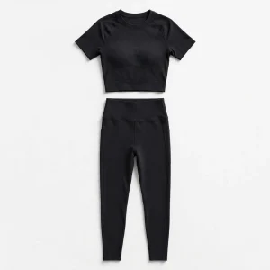 athletic set flatlay