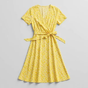 yellow floral dress